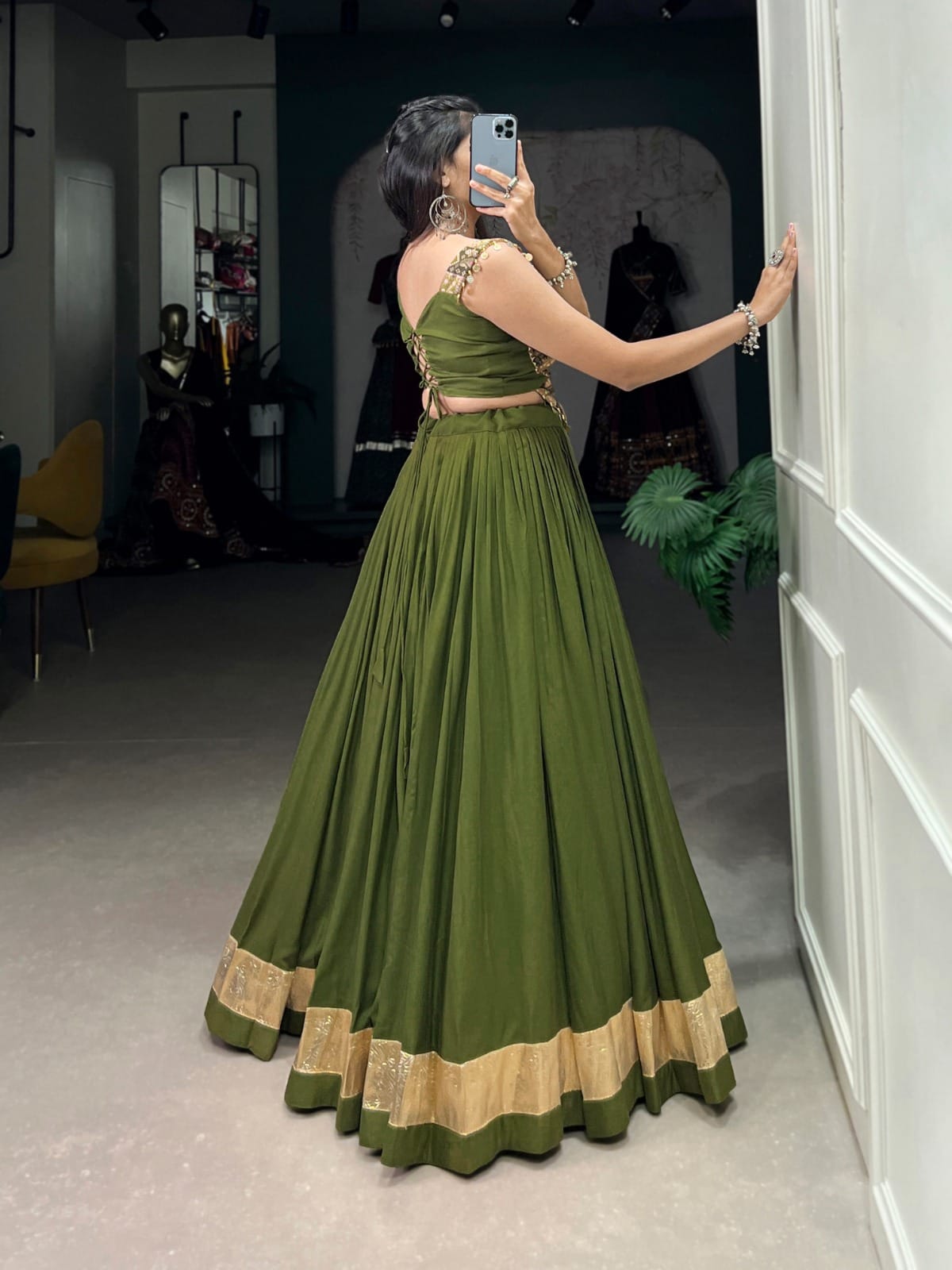 Lehanga with Rayon & Silk Fusion