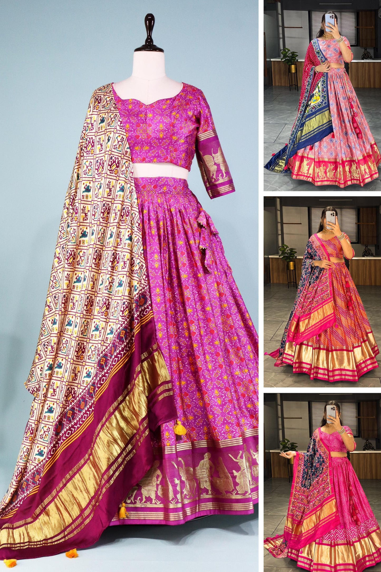 Gaji Silk Lehenga