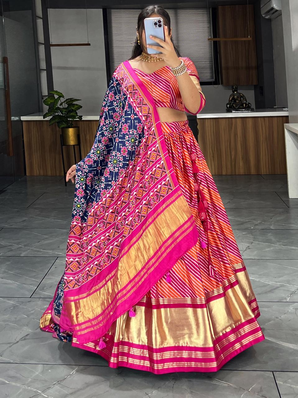 Gaji Silk Lehenga