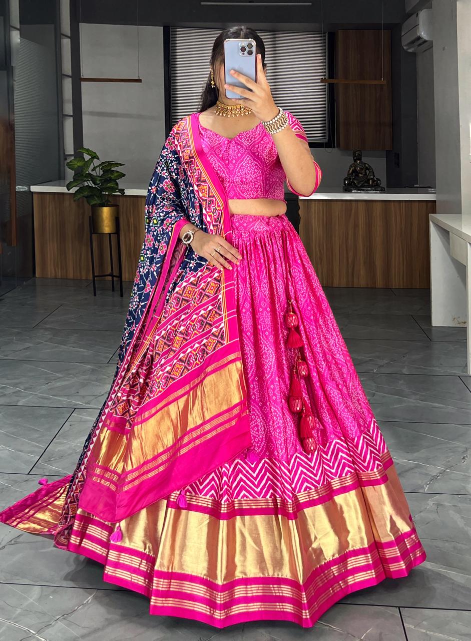 Gaji Silk Lehenga