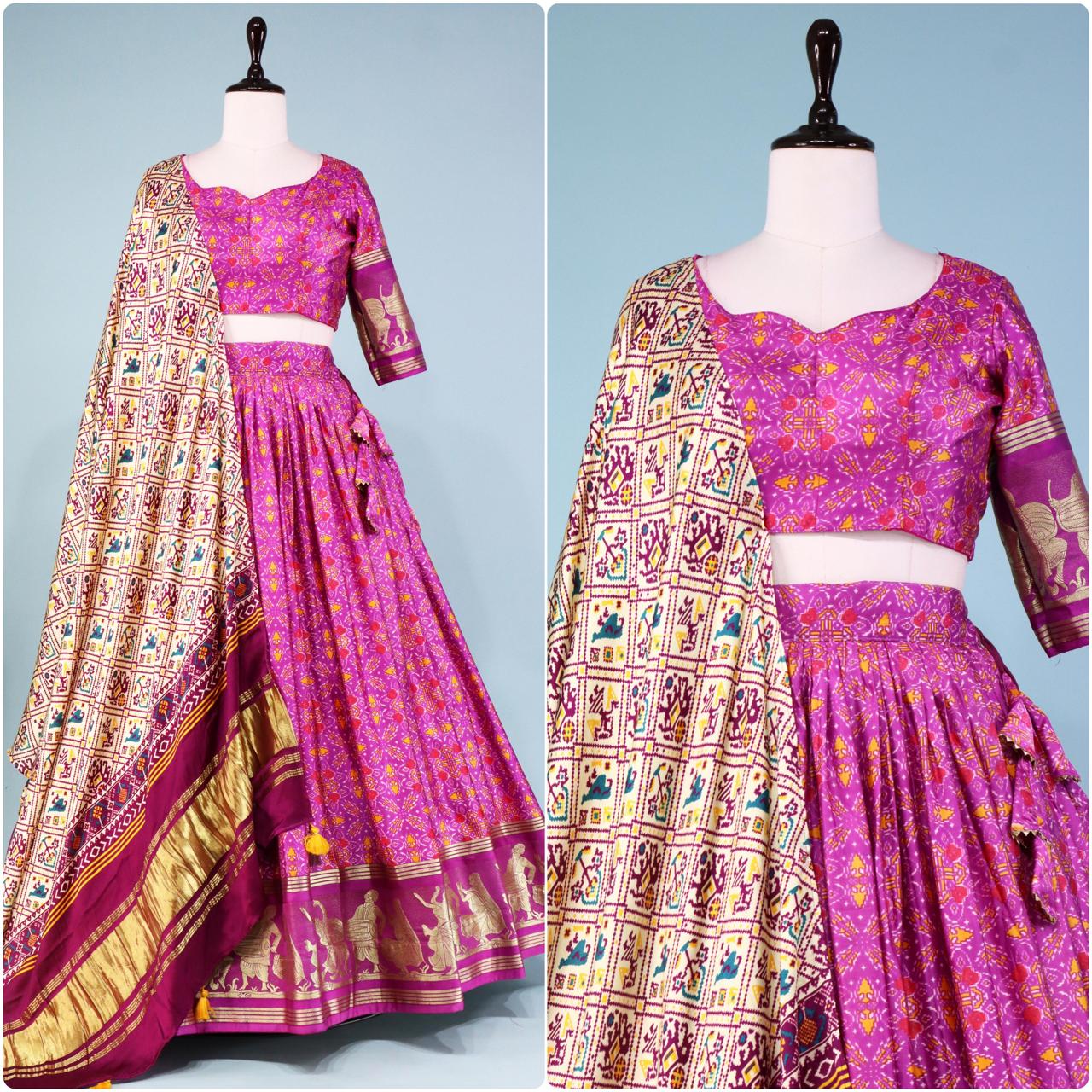 Gaji Silk Lehenga