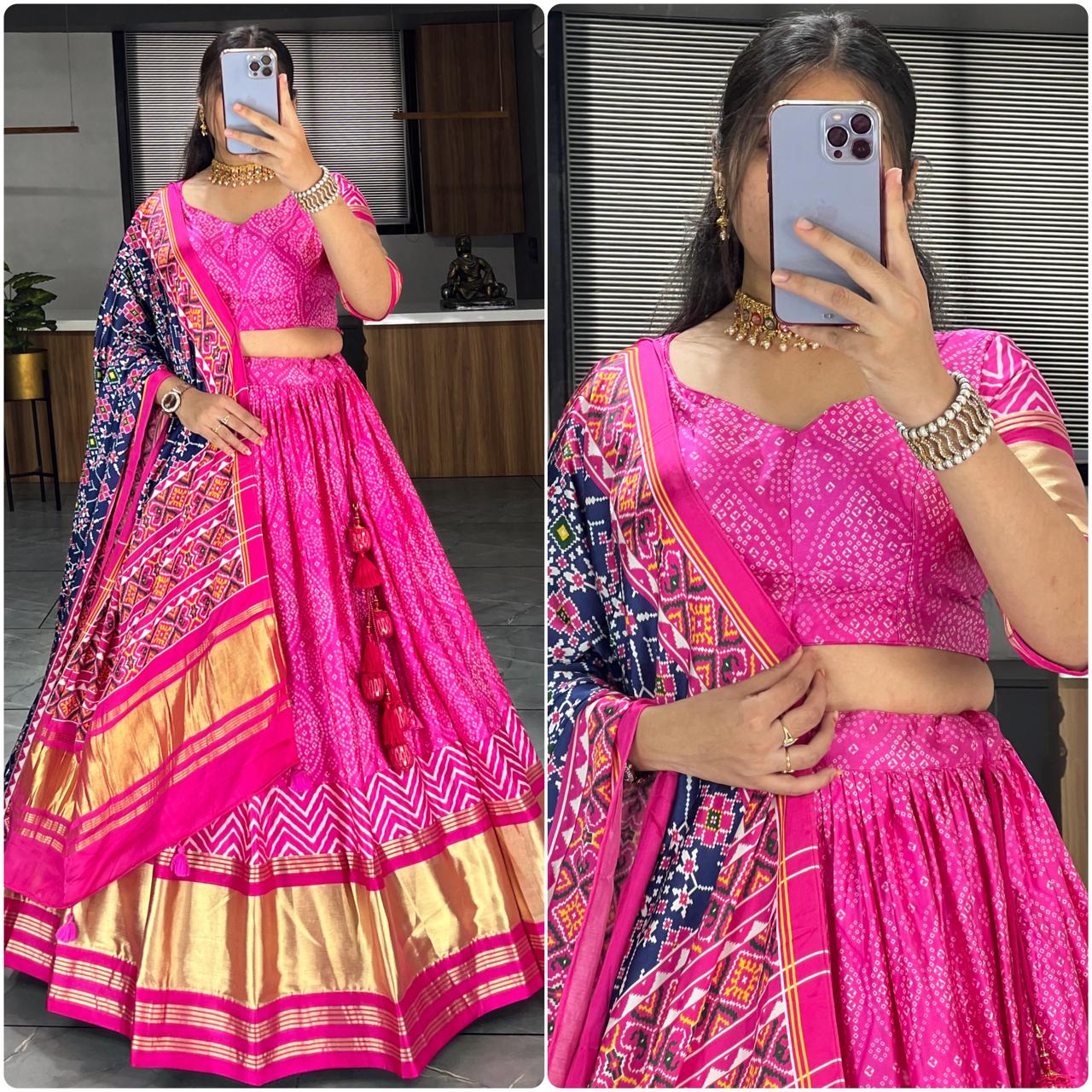 Gaji Silk Lehenga