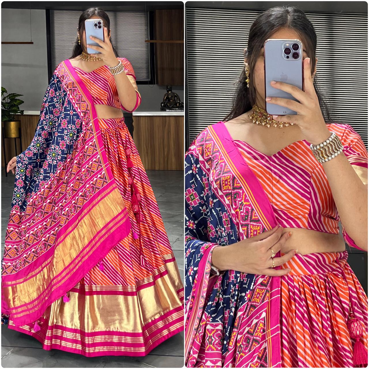 Gaji Silk Lehenga