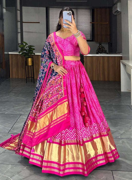 Gaji Silk Lehenga