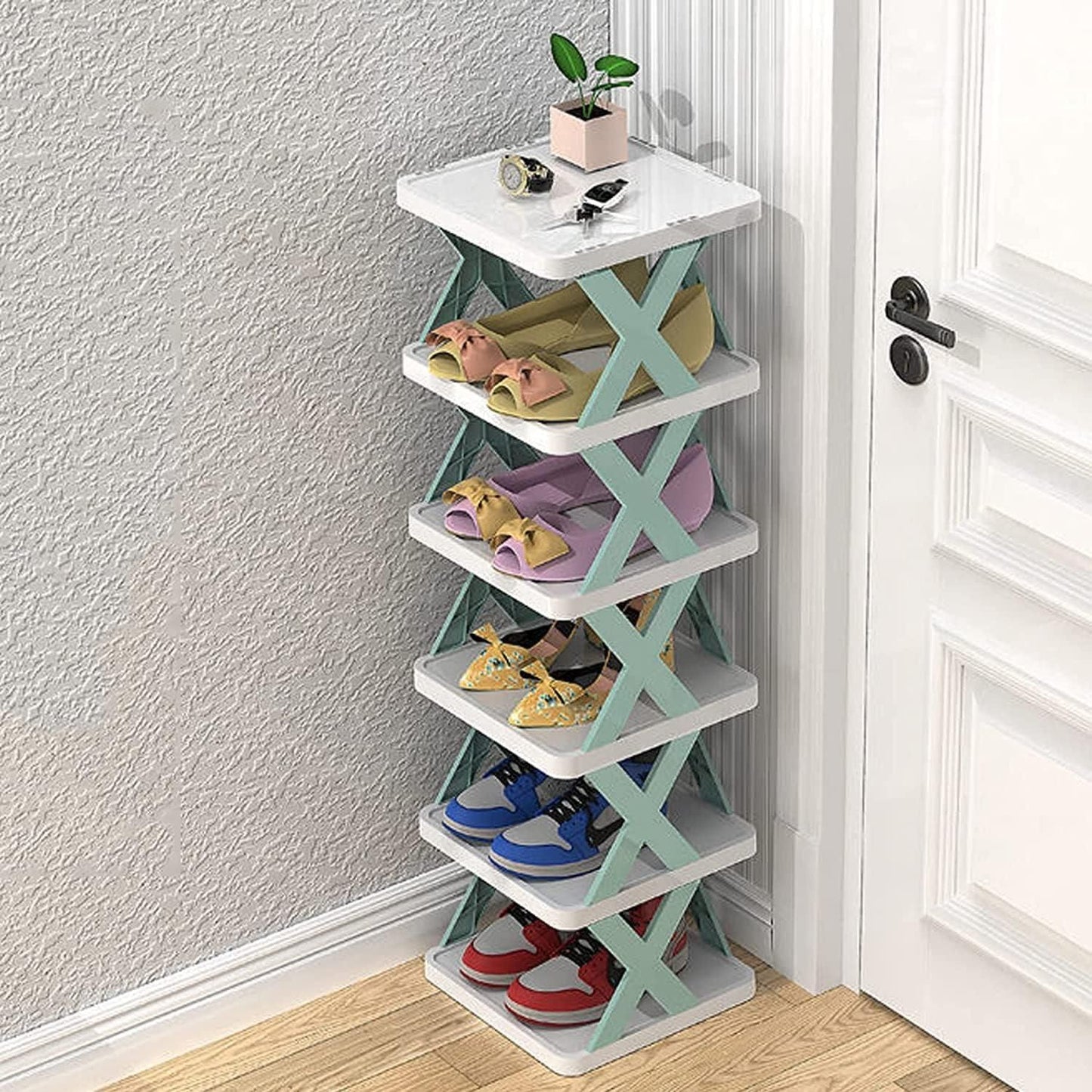 Smart Foldable Shoes Shelf 5 Tier Shoe Rack